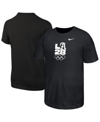 Big Boys and Girls Black LA28 Core T-Shirt