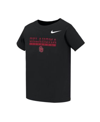 Toddler Black Oklahoma Sooners Name Bar Legend Dri-FIT T-Shirt