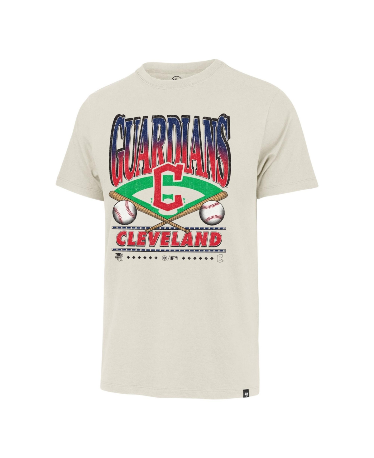 '47 Brand Men's Franklin Cleveland Guardians Screen Print Graphic T-Shirt