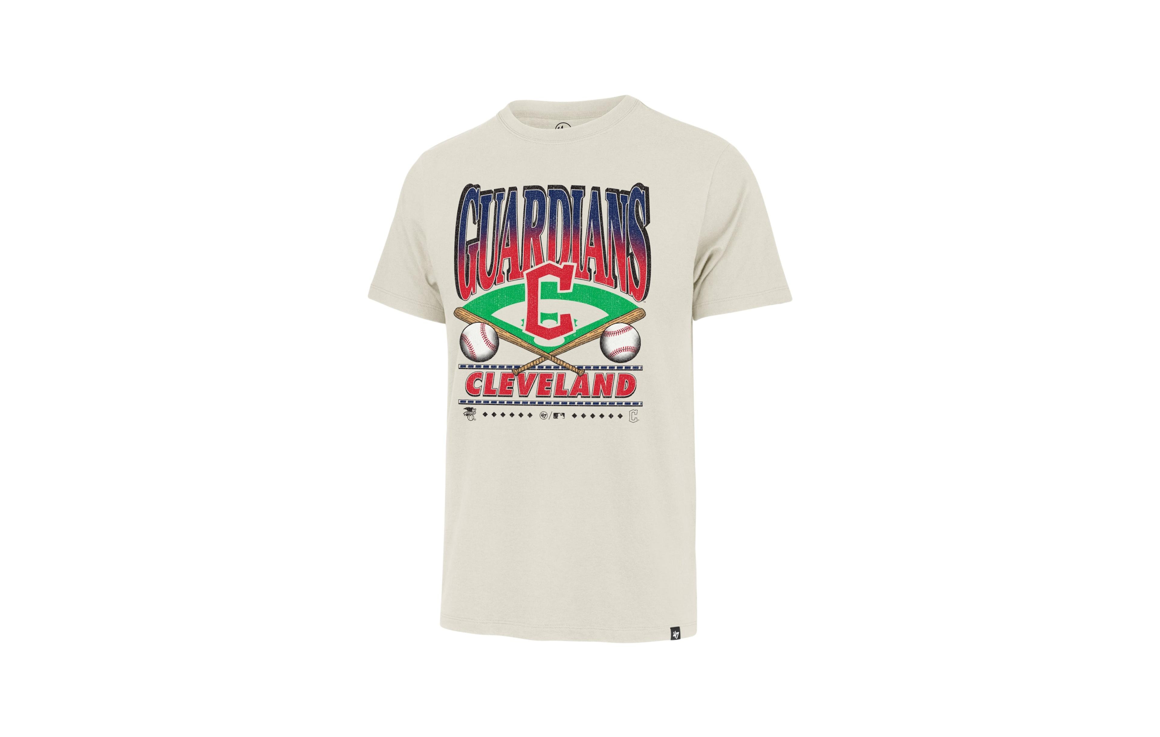 '47 Brand Men's Franklin Cleveland Guardians Screen Print Graphic T-Shirt
