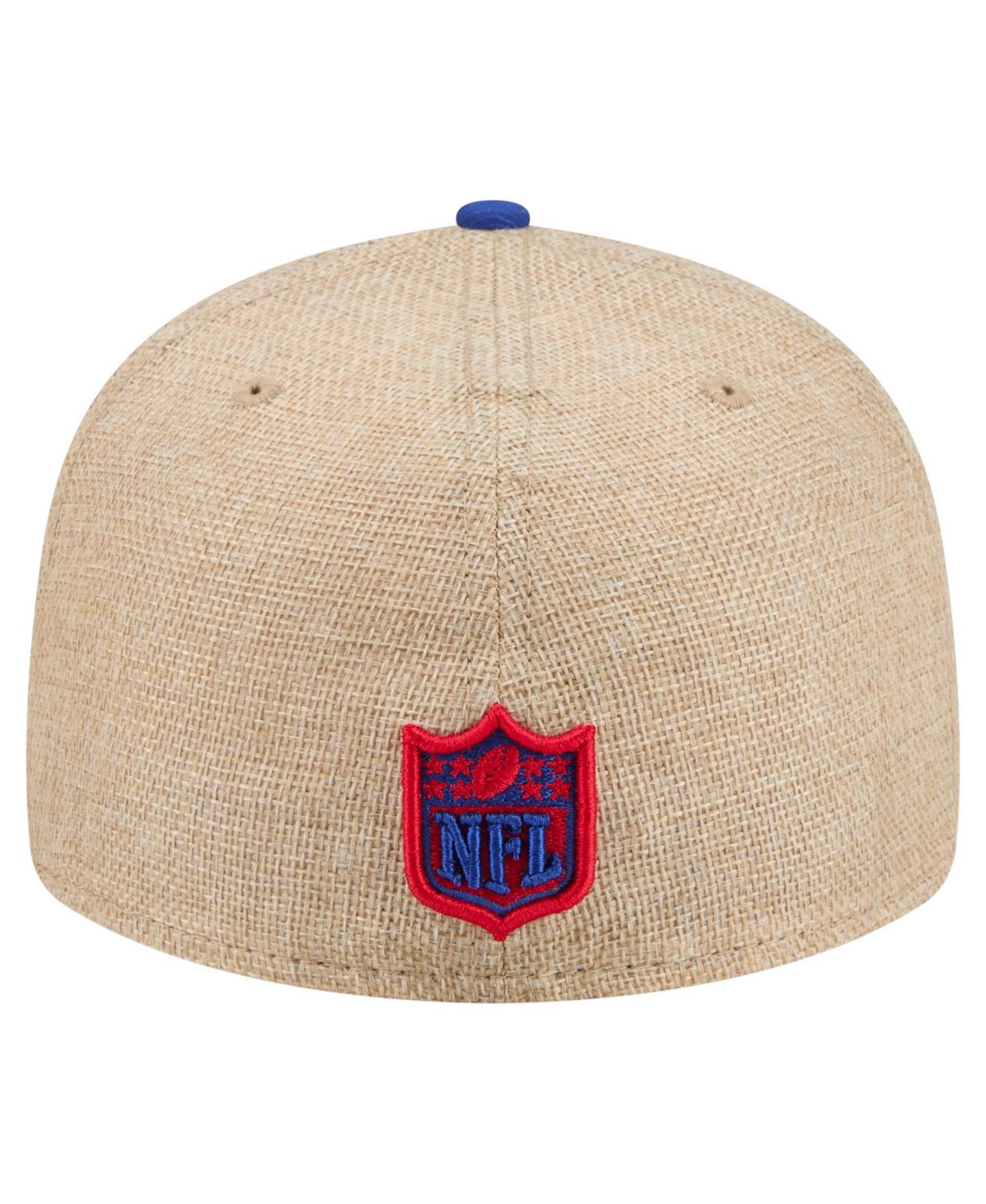 Мужская кепка New Era Natural/Royal Buffalo Bills Pre-Curved Twine 59FIFTY Fitted Hat — фото 4