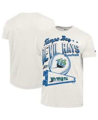 Men's Cream Tampa Bay Rays Winning Tradition Cooperstown Collection Tri-Blend T-Shirt