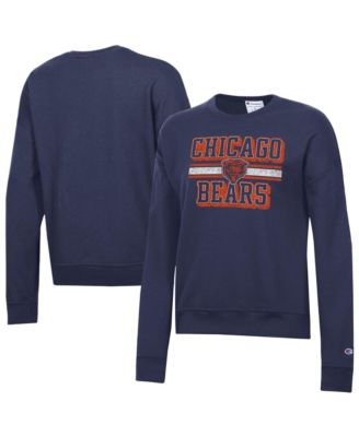 Women's  Navy Chicago Bears Powerblend Fleece Sweatshirt