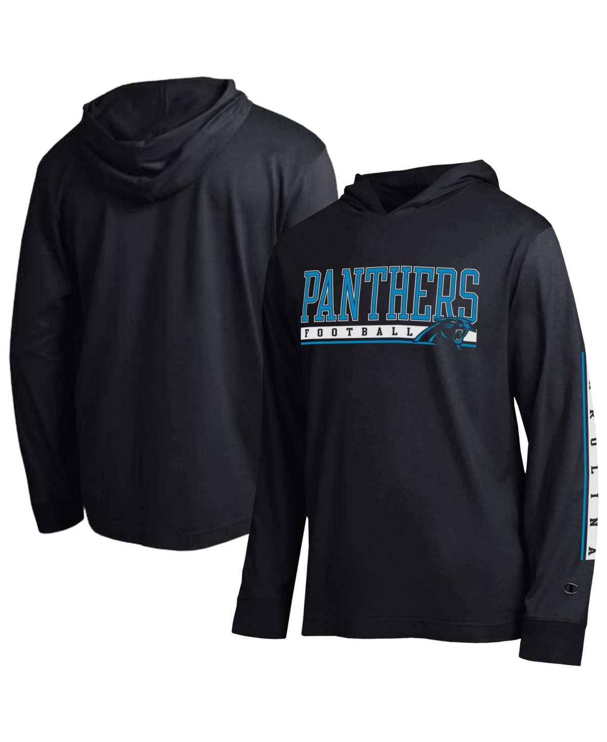 Men's Champion Black Carolina Panthers All Star Hooded T-Shirt