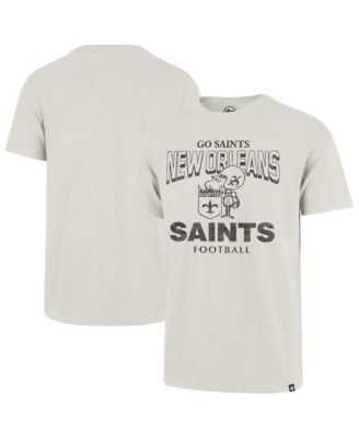 Men's '47  Natural New Orleans Saints Head On Scrum Slub T-Shirt