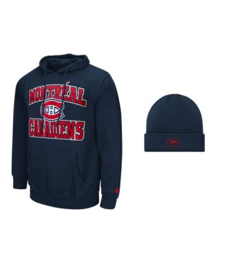 Men's  Navy Montreal Canadiens Two-Pack Hoodie & Knit Hat Set
