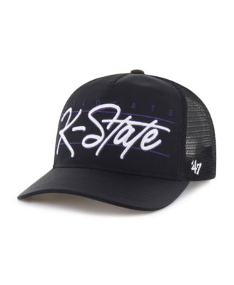 Men's and Women's '47 Black Kansas State Wildcats brrrÂ&deg; Condor Mesh Hitch Adjustable Hat