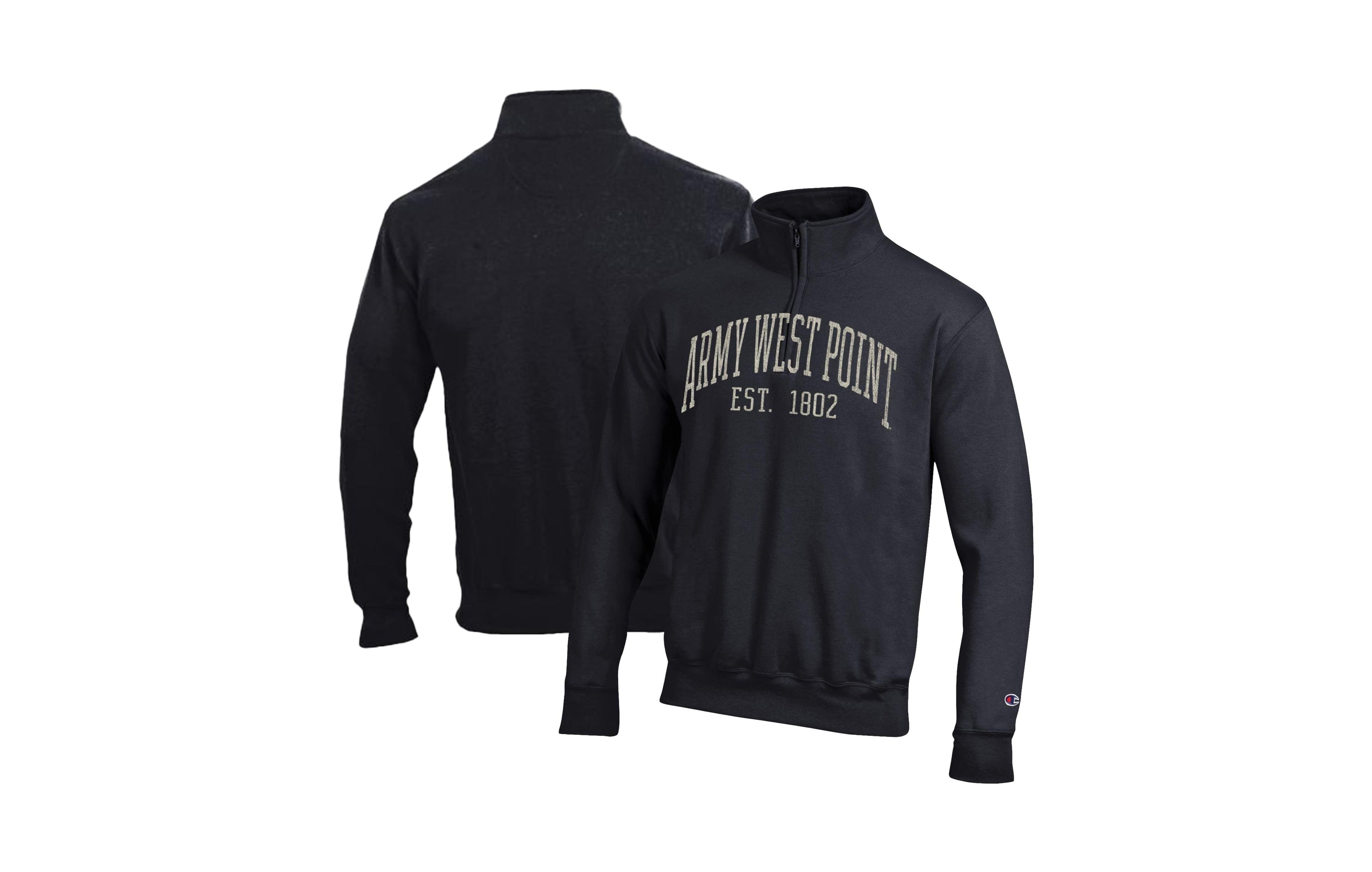 Champion Men's Quarter-Zip Mock-Collar Graphic Pullover