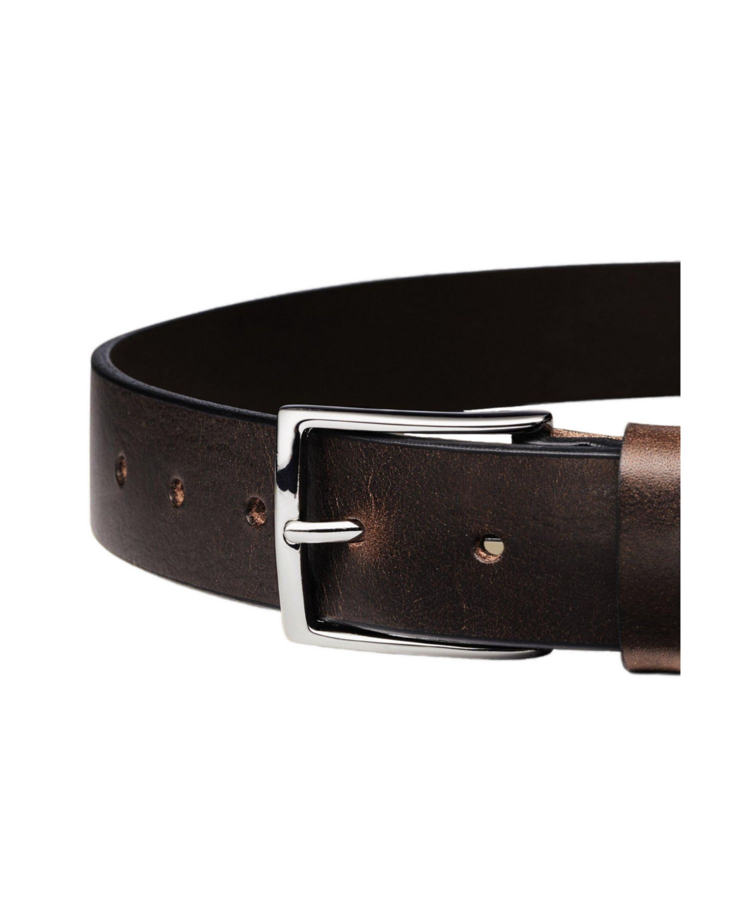 Italian Leather Pin-Buckle Chino Belt