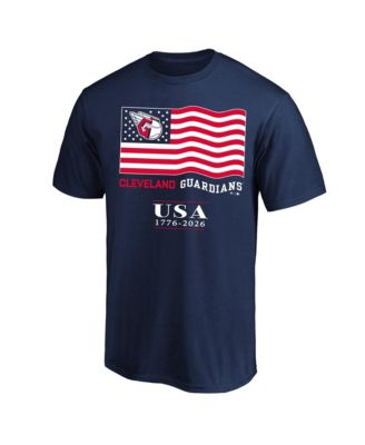 Men's Navy Cleveland Guardians USA 1776-2026 Big & Tall T-Shirt