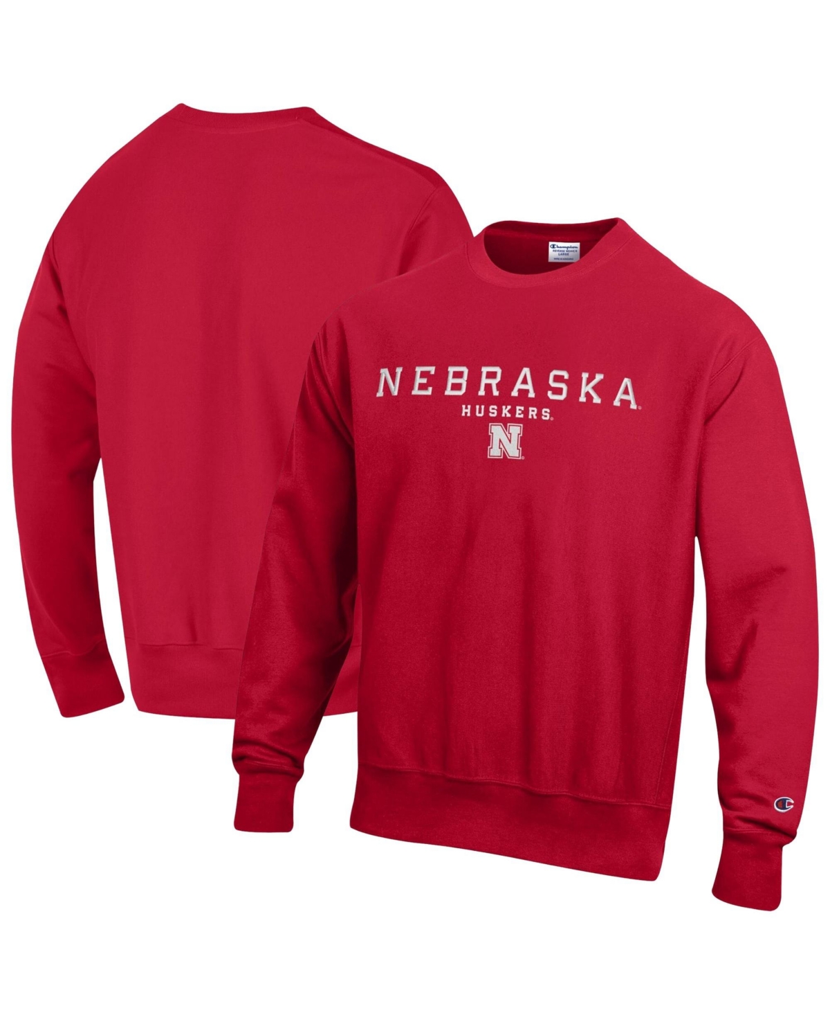 Champion Men's Reverse Weave Graphic Crew Neck Cotton-Blend Sweatshirt