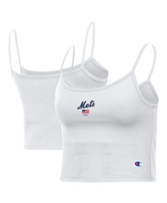 Women's White New York Mets America Scoop Tank Top