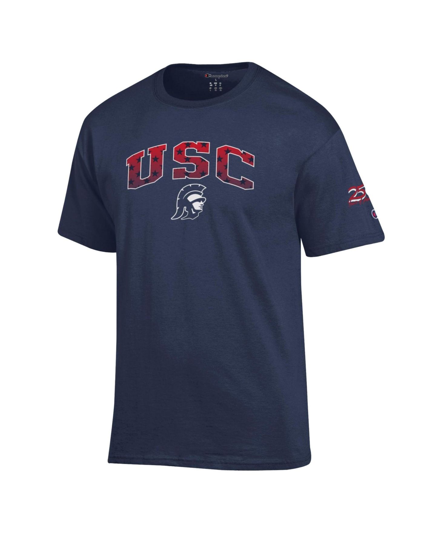 Мужская футболка Champion Navy USC Trojans Americana 250th Arch — фото 2