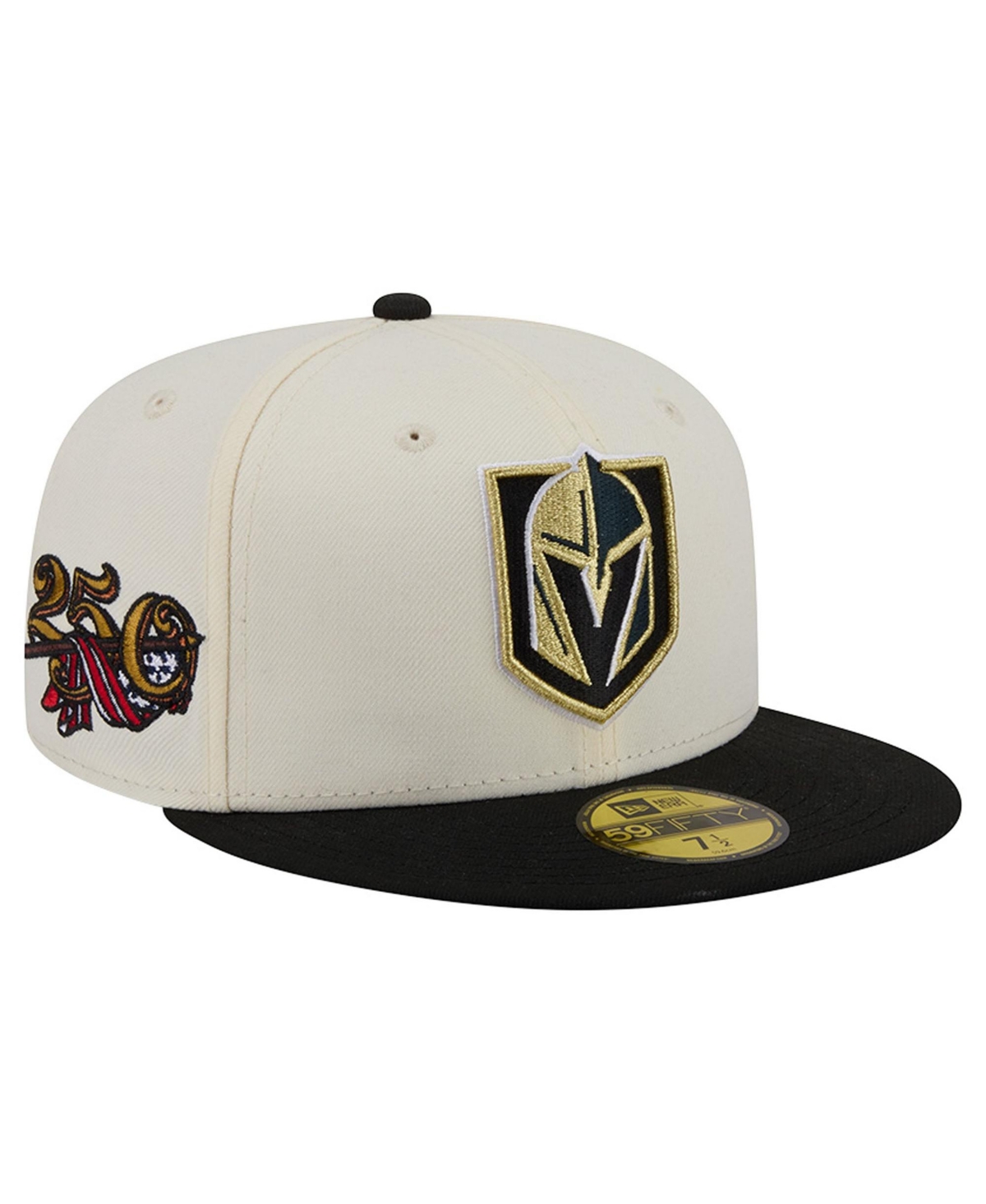 New Era Men's Cream Vegas Golden Knights 250th Anniversary of the United States Two-Tone 59FIFTY Fitted Hat