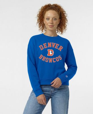 Women's  Royal Denver Broncos Heart & Soul Powerblend Sweatshirt
