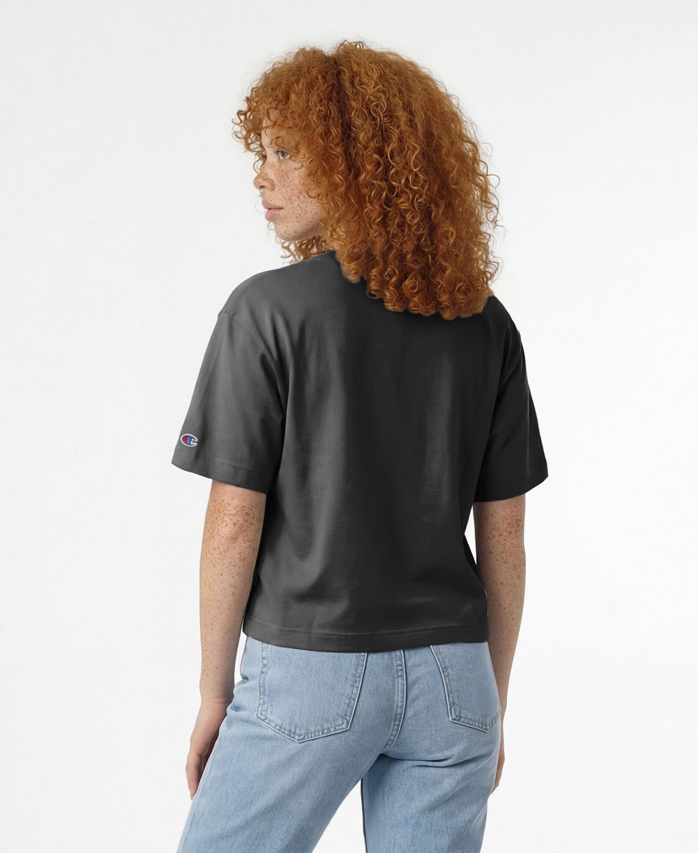 Женская футболка Champion Black UCF Knights Waist Length Wordmark — фото 2