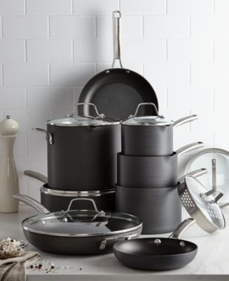 Calphalon Classic Nonstick Hard-Anodized 14-Piece Cookware Set, Grey - 4-Piece  Cookware Set - Bed Bath & Beyond - 39317732