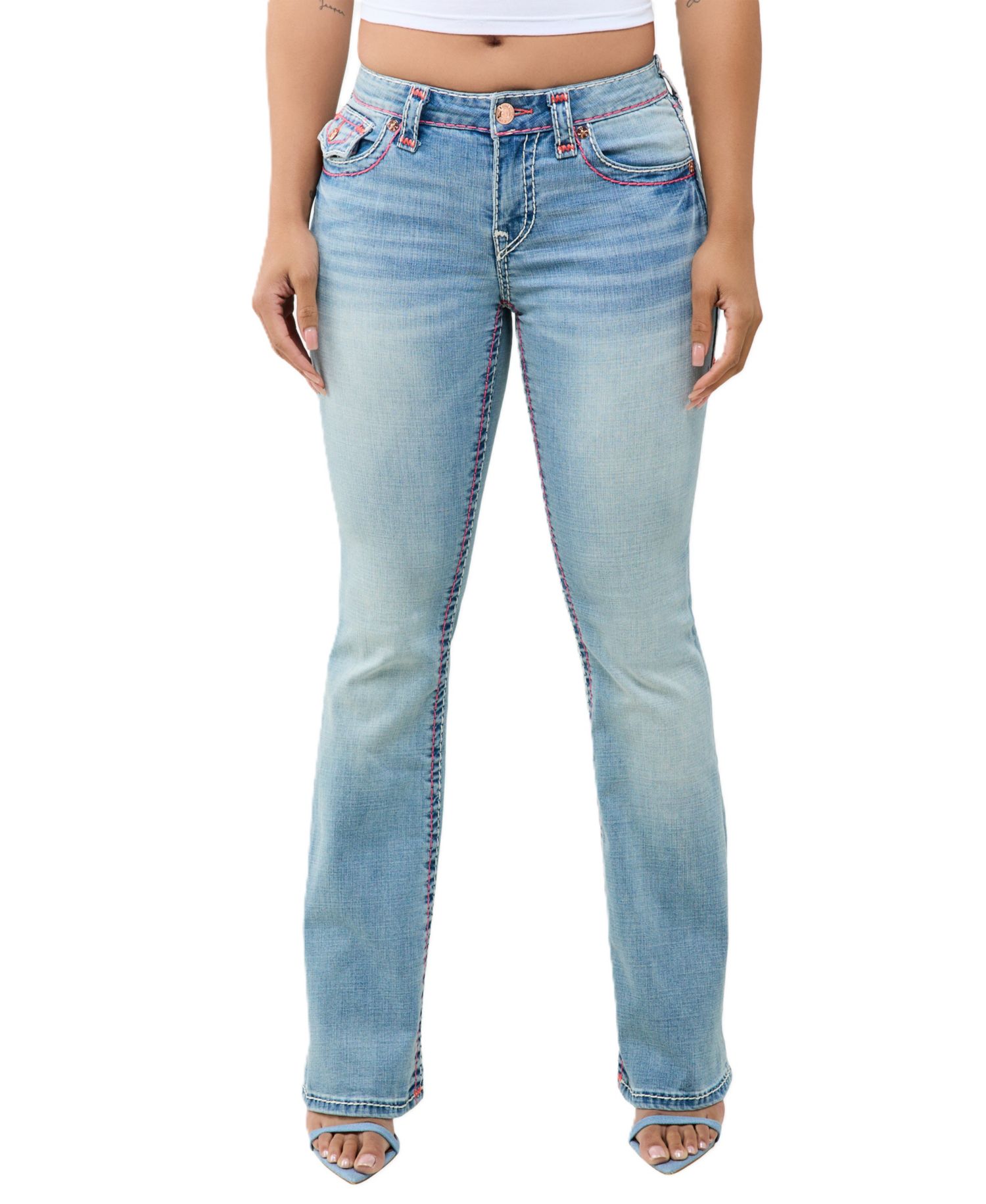 Women's Becca Mid-Rise Light-Rinse Bootcut Jeans