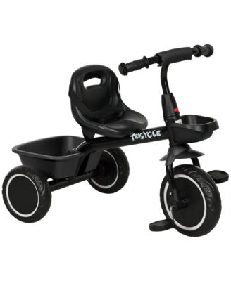 Steel Kids Bike with Adjustable Seat, Ages 2-5