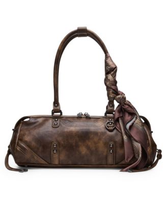 Cierra Medium Scarf Detail Large Shoulder Handbag