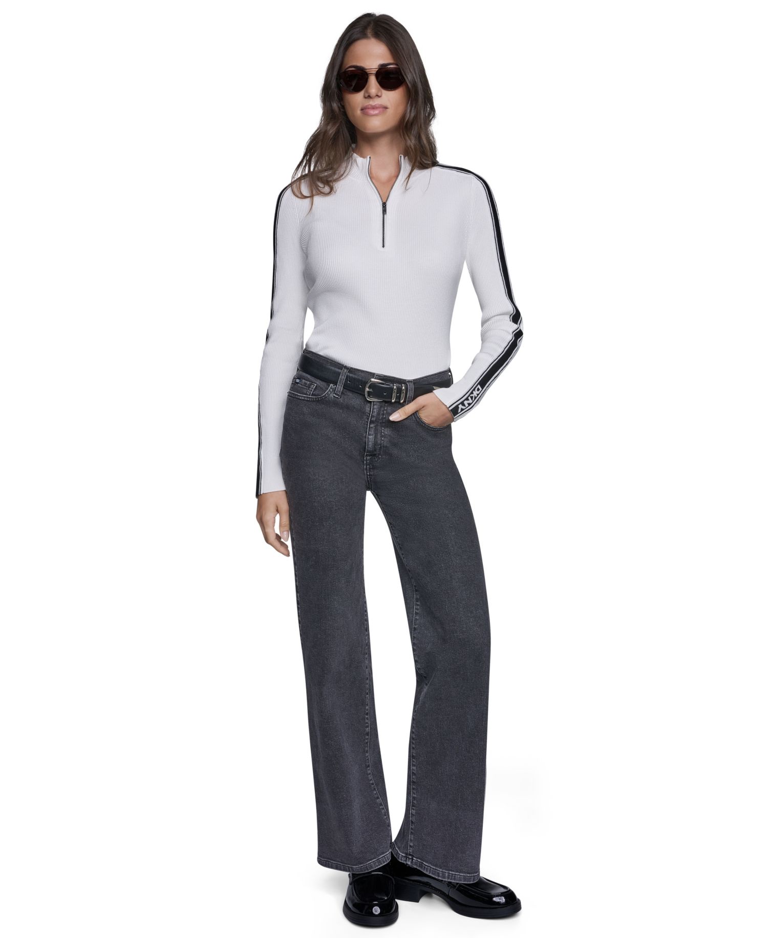Women's Quarter-Zip Mock Neck Sweater