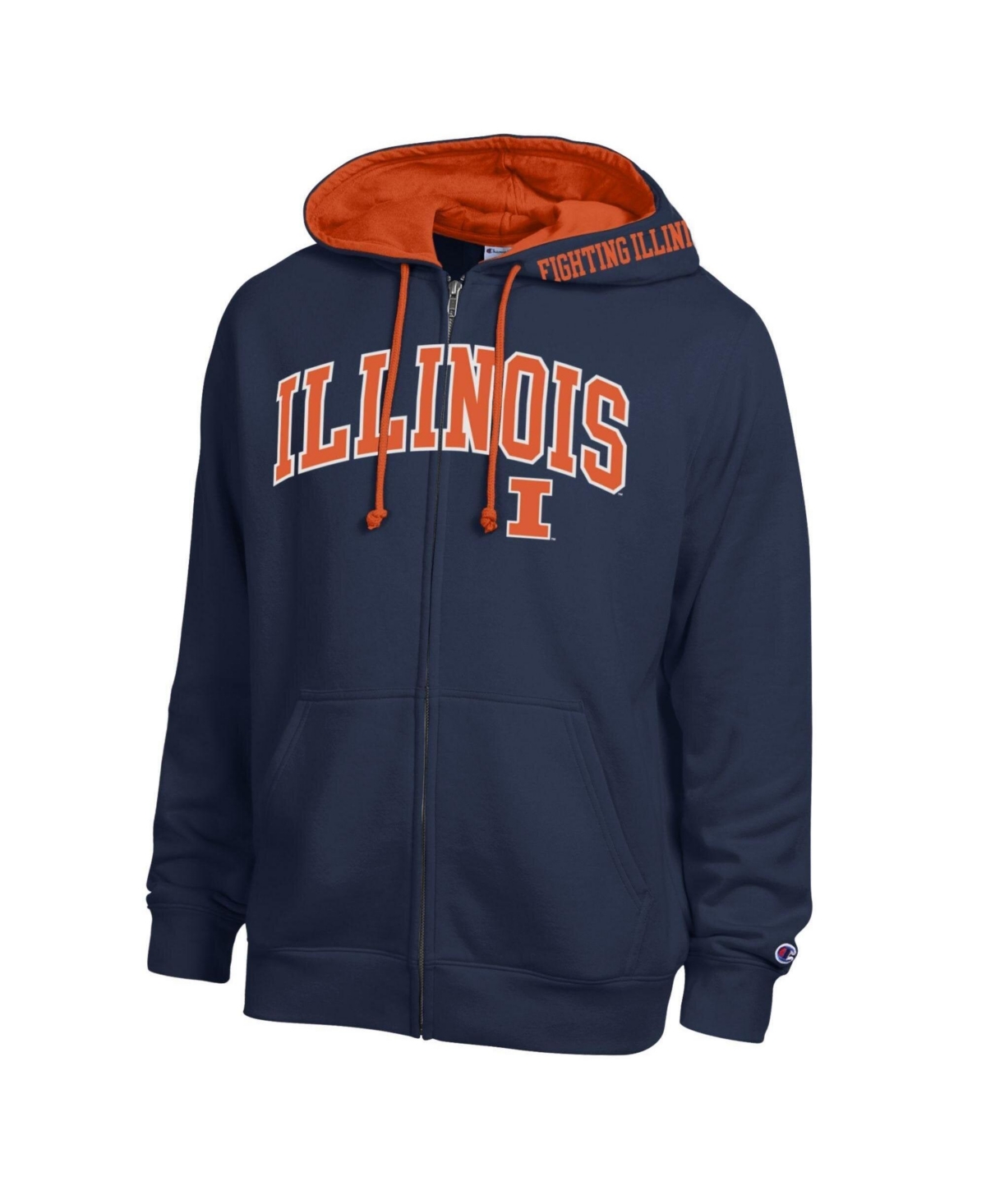 Champion Men's Full-Zip Graphic Classic-Fit Hoodie - Navy