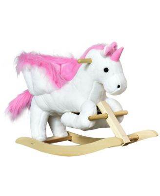 Rocking Ride-On Toy, Plush Exterior for Supervised Play at Home