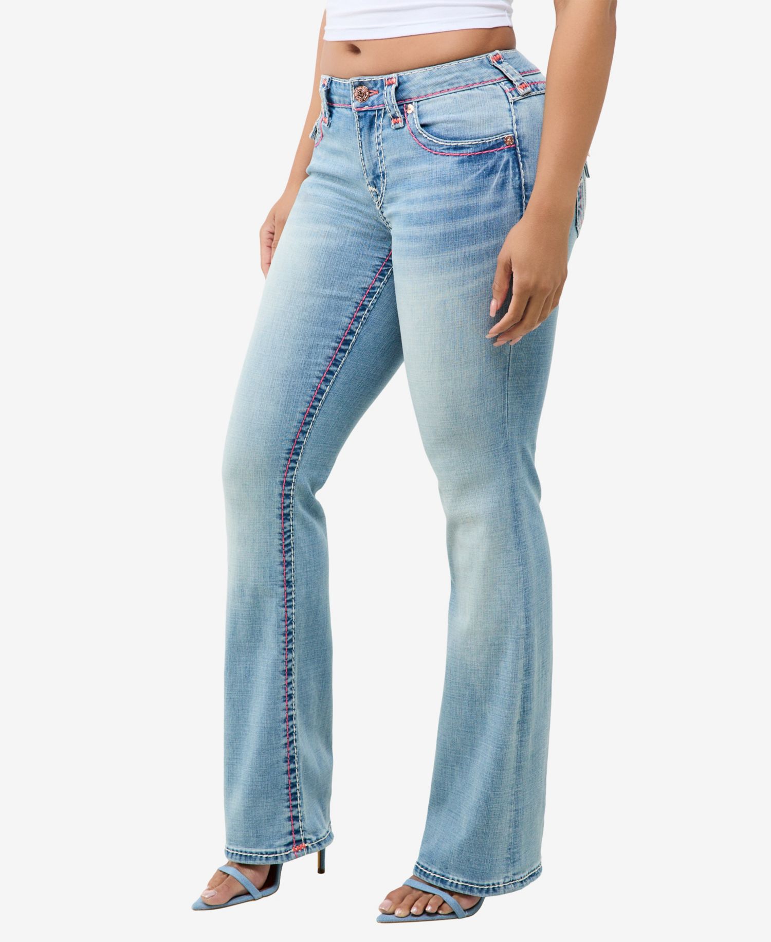 Women's Becca Mid-Rise Light-Rinse Bootcut Jeans