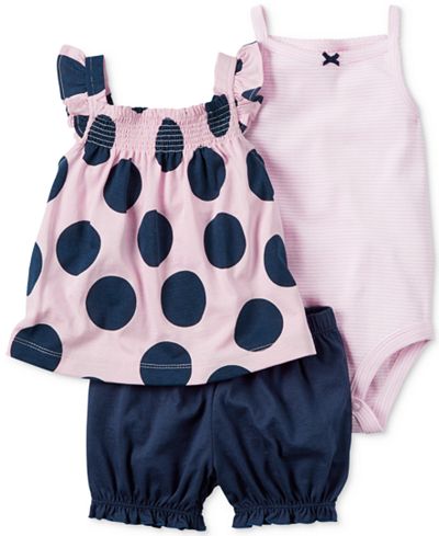 carter baby smocked bodysuit bubble shorts months pc