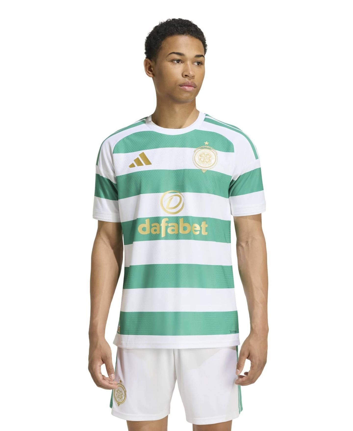 Мужской топ adidas White Celtic Home 2026/27 Authentic Jersey — фото 1