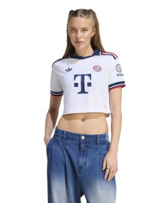 Women's White Bayern Munich 2026/27 Away Cropped Replica Jersey