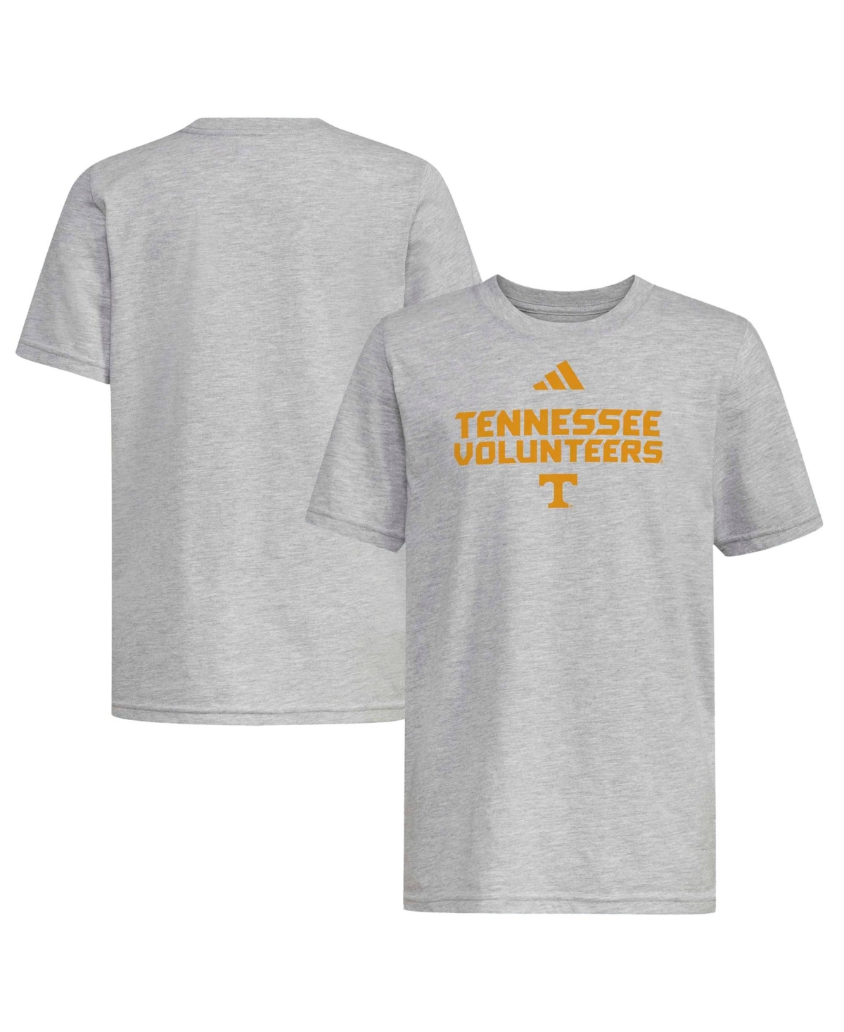 adidas Big Boys and Girls Gray Tennessee Volunteers Wordmark Fresh T-Shirt