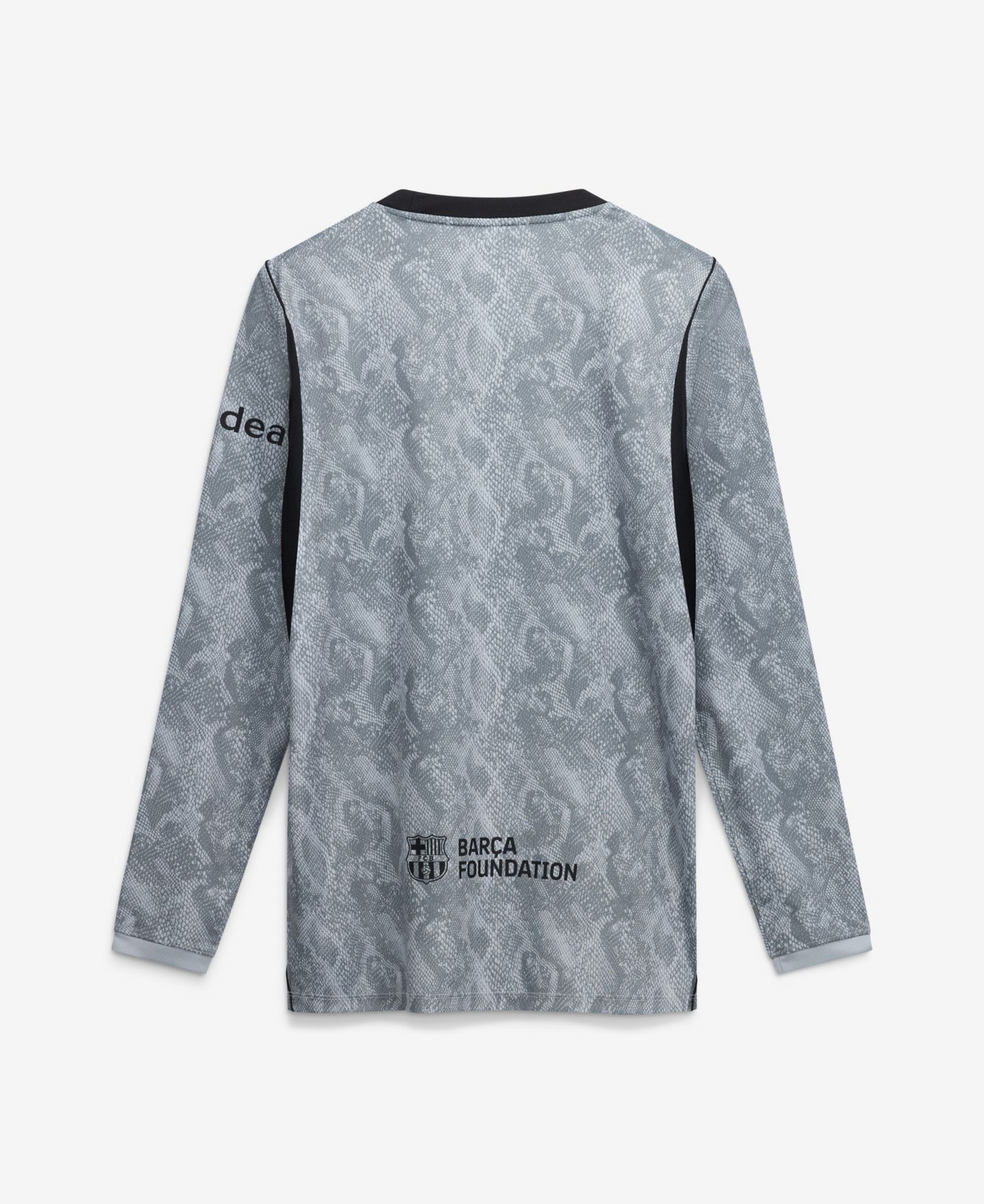 Детский топ Nike Gray Barcelona 2026/27 Away Stadium Replica Long Sleeve Goalkeeper Jersey — фото 3