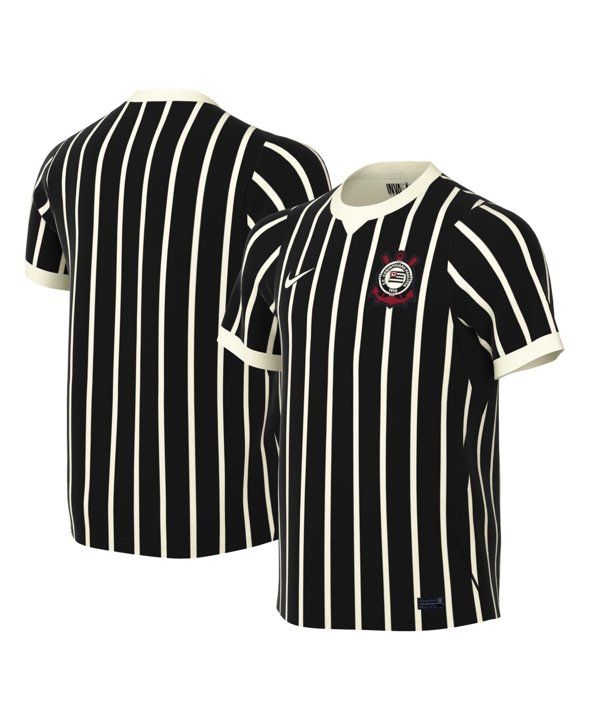 Nike Big Boys and Girls Black Corinthians 2026 Stadium Replica Jersey