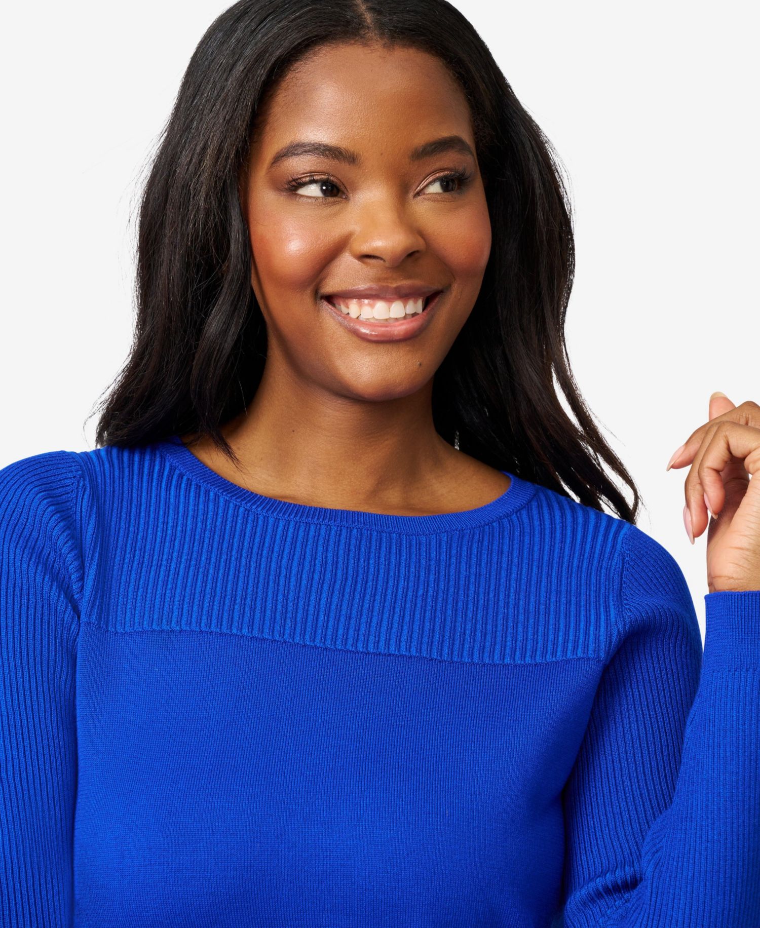 Women's Boat Neck Long-Sleeve Sweater
