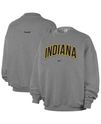 Men's  Dark Heather Gray Indiana Pacers Standard Issue Wordmark Fleece Therma-Fit Sweatshirt