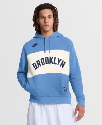 Nike - Men's Light Blue Brooklyn Dodgers  Cooperstown Collection Legacy Color-Block Hoodie Light Blue