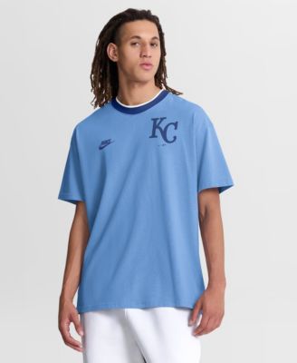 Men's Light Blue Kansas City Royals Cooperstown Collection Ringer T-Shirt