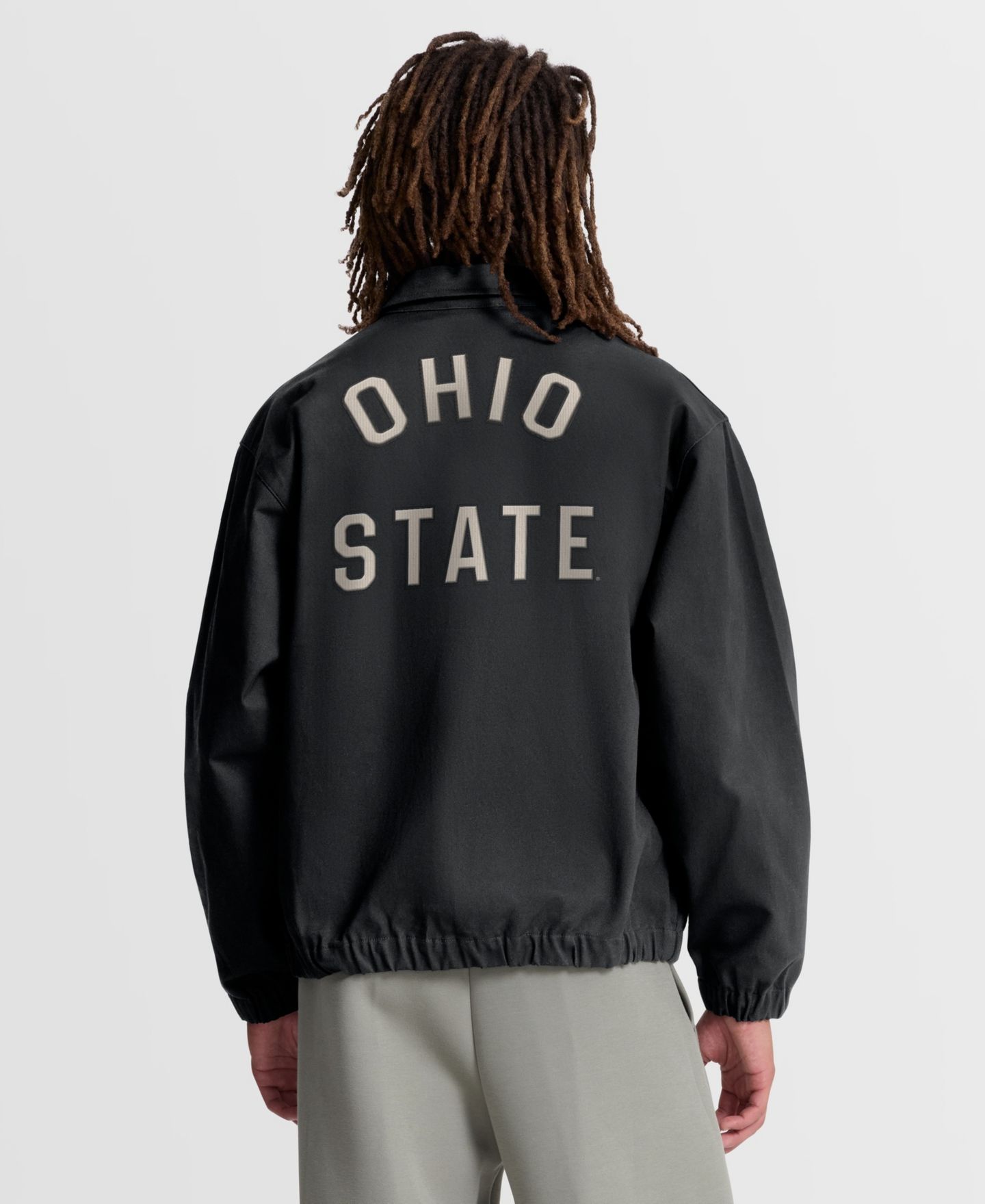 Мужская куртка Nike Black Ohio State Buckeyes Local Full-Zip Twill — фото 2