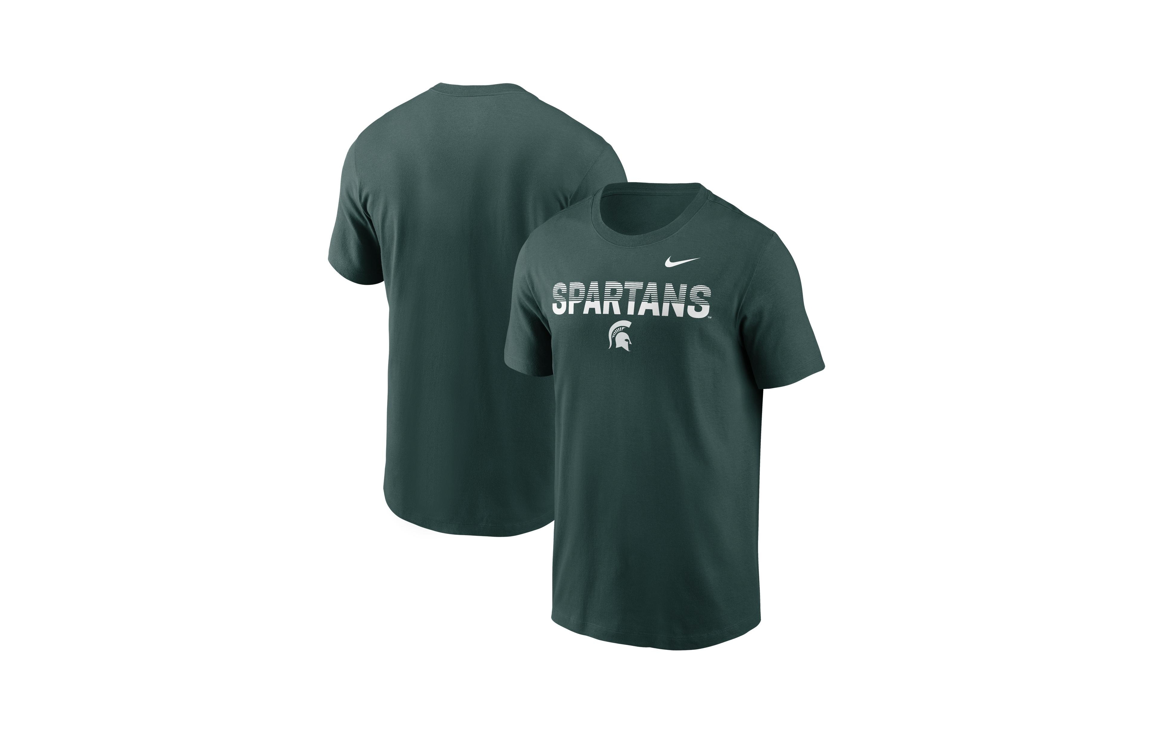 Nike Men's Green Michigan State Spartans Primetime Kinetic T-Shirt
