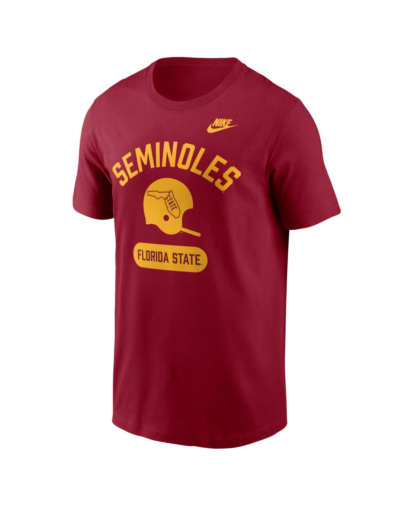 Мужская футболка Nike Garnet Florida State Seminoles Legacy Arch Helmet — фото 2