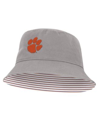 Men's and Women's Gray Clemson Tigers Primetime Apex Bucket Hat