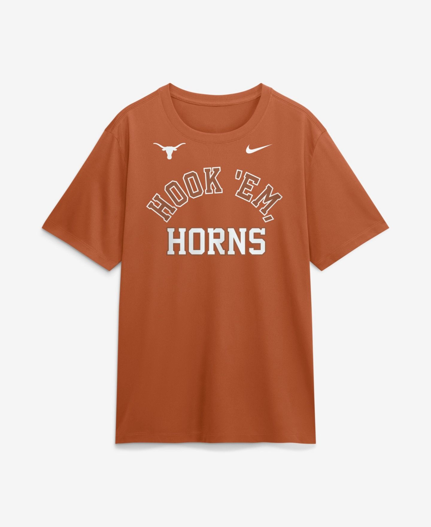 Мужская футболка Nike Texas Orange Texas Longhorns Primetime Arch Mantra Legend Dri-FIT — фото 1
