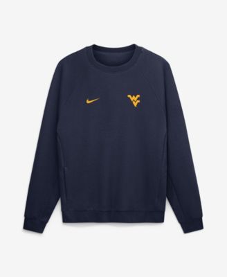 Men's Navy West Virginia Mountaineers Premium Performance Raglan Dri-FIT Sweatshirt