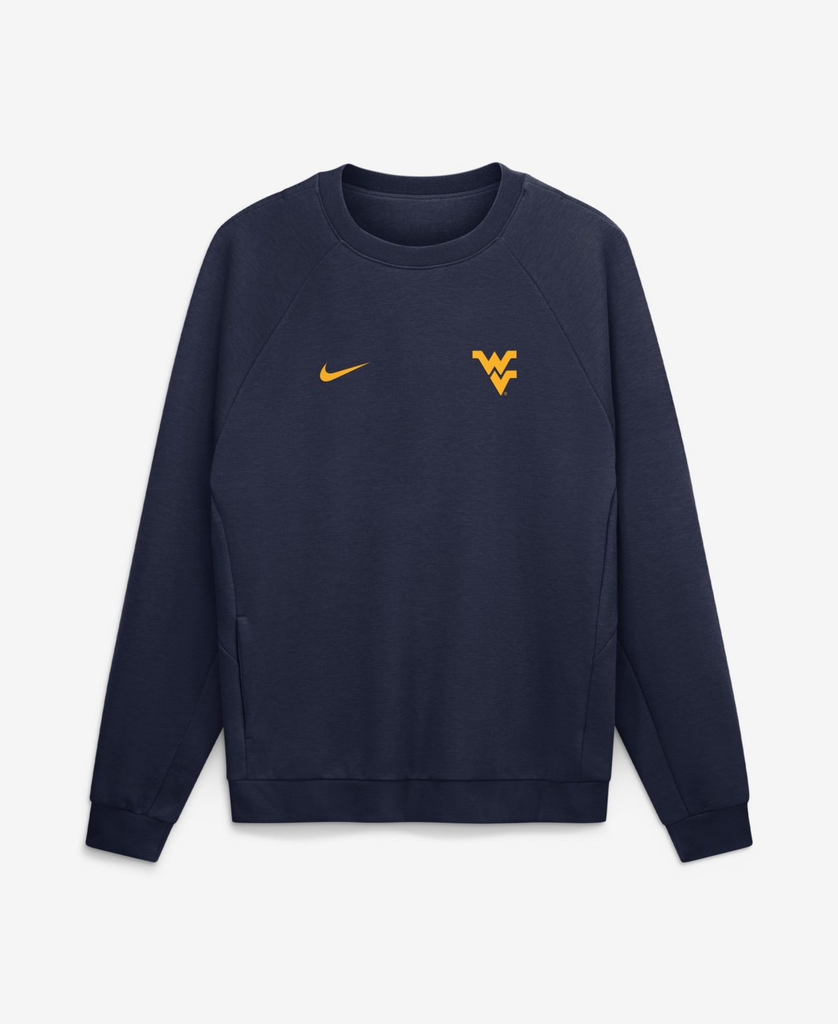 Nike Men's Navy West Virginia Mountaineers Premium Performance Raglan Dri-fit Sweatshirt