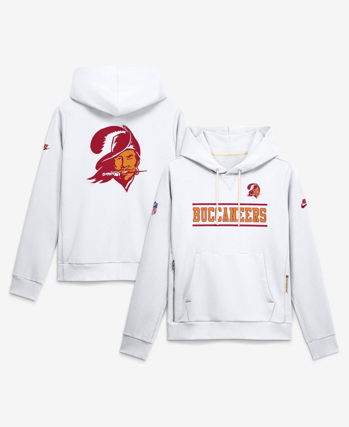 Женское худи Nike White Tampa Bay Buccaneers Sideline Standard Issue Alternate Dri-FIT — фото 1