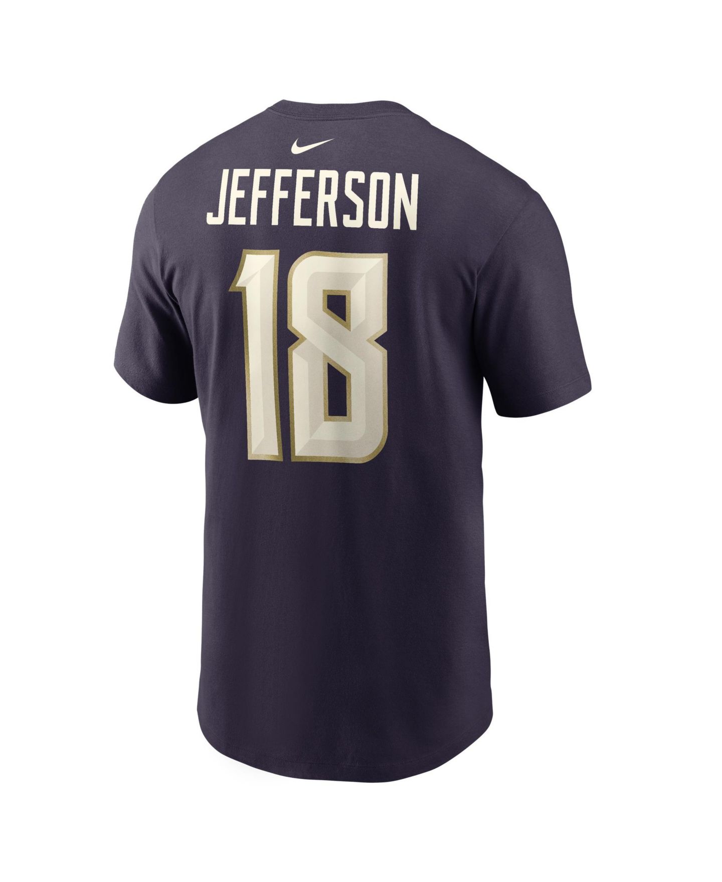 Мужская футболка Nike Justin Jefferson Purple Minnesota Vikings 2026 Rivalries Collection Player Name & Number — фото 5