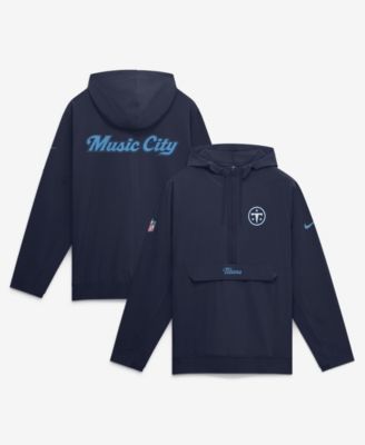 Men's  Navy Tennessee Titans 2026 Rivalries Collection Sideline Anorak Half-Zip Jacket