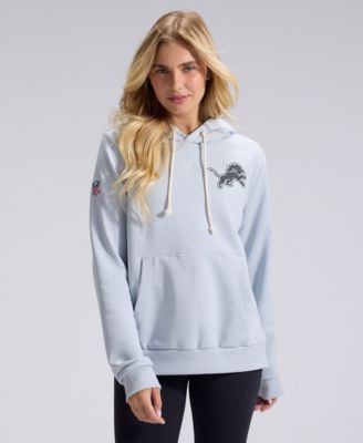 Women's  Silver Detroit Lions 2026 Rivalries Collection Standard Issue Sideline Pullover Hoodie