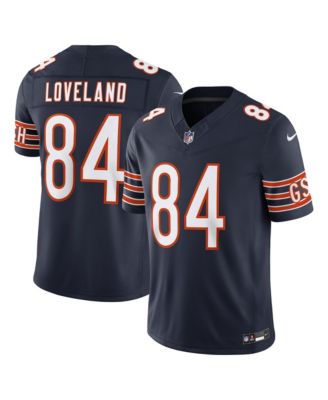 Men's Colston Loveland Navy Chicago Bears Team Vapor F.U.S.E. Stitched Limited Jersey